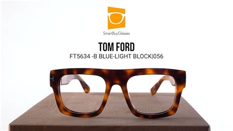 Tom Ford Ft5634 B Blue Light Block 056 Eyeglasses Review Youtube