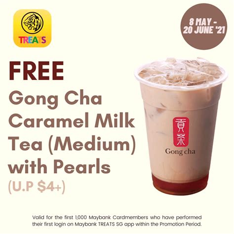 Now Till 20 Jun 2021 Get Your Free Gong Cha Caramel Pearls Milk Tea