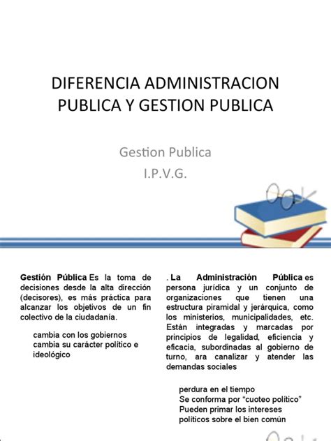 Diferencia Entre Gestion Y Administracion Publica Pdf