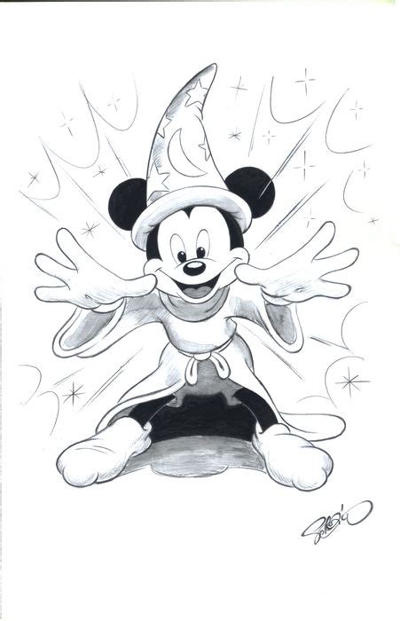 Sorcerer Mickey Drawing At Explore Collection Of