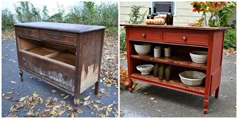 Upcycle An Old Dresser Into A Kitchen Island For Budget Beauty The