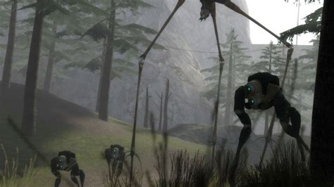 The hunter, originally nicknamed mini strider in episode 1 game files, is a fast and agile synth used by the combine as a scout and escort. Assault on White Forest - Hunter Strider image - Half-Life ...