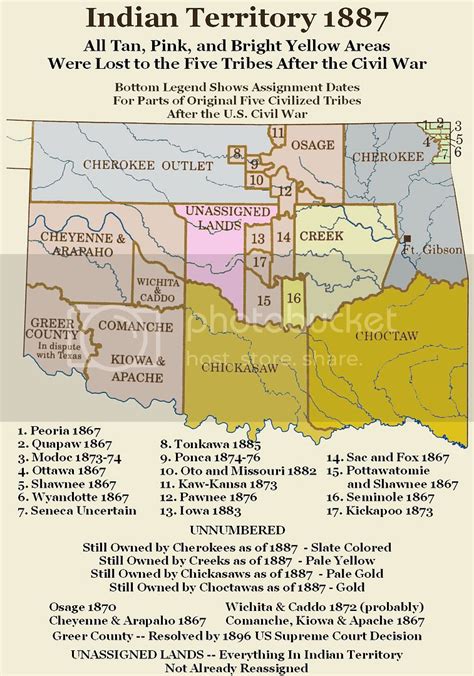 Map Of Oklahoma Indian Territory World Map