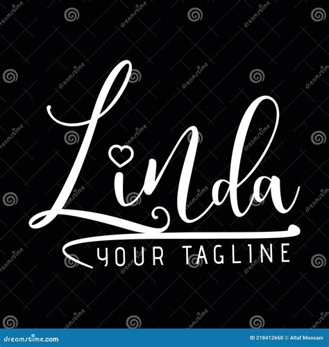 Linda Name Vector Signature Logo Template Stock Vector Illustration