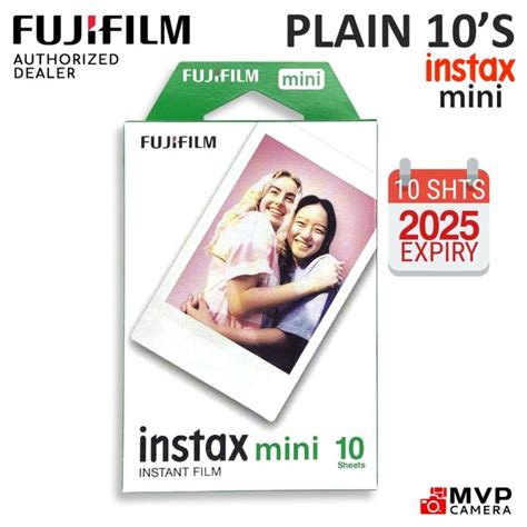 Authorized Ph Dealer Fujifilm Instax Mini Glossy Plain White Film 10s