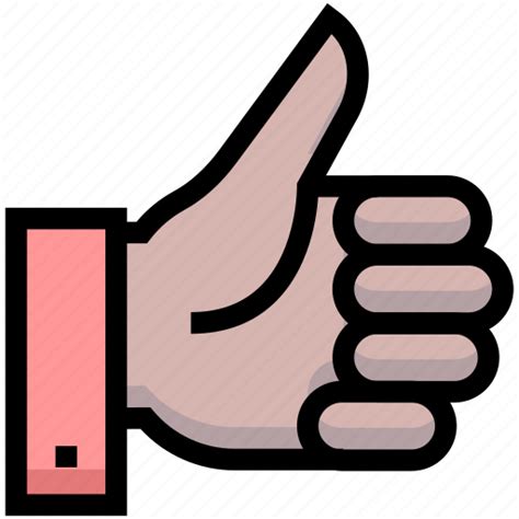 Business Financial Hand Like Thumb Up Vote Icon