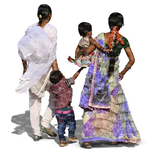 two indian women walking with children - VIShopper