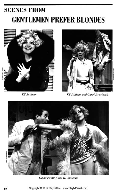Gentlemen Prefer Blondes Broadway Lyceum Theatre Playbill