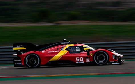 El Ferrari 499 P Le Mans Hypercar Se Estrena Rodando En Motorland Aragón