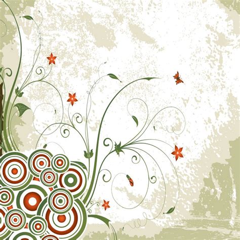 Vintage Swirl Floral Background Vector Free Vector Graphics All