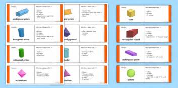 3d Shape Properties Loop Cards Teacher Made