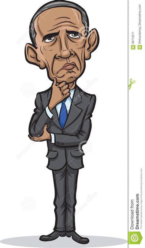 Vector Illustration Of President Barack Obama Editorial Photo