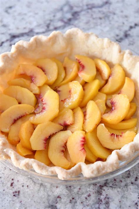 The Most Amazing Fresh Peach Pie No Bake Filling Mels Kitchen Cafe