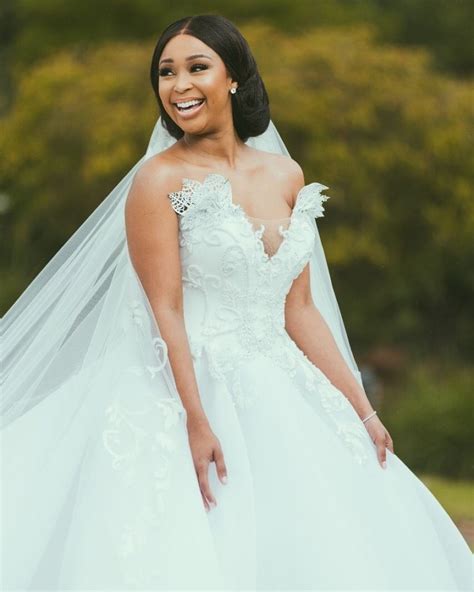 Pics Minnie Dlamini Jones Magical White Wedding Becomingmrsjones