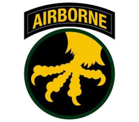 Us Army 17th Airborne Division Patch Vector Files Dxf Eps Svg Etsy