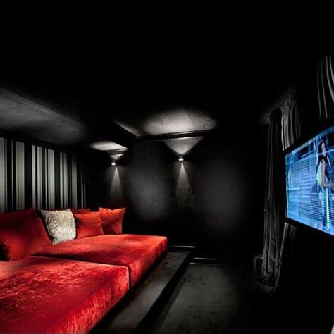 Make Your Own Private Cinema Look Like This Red N Black