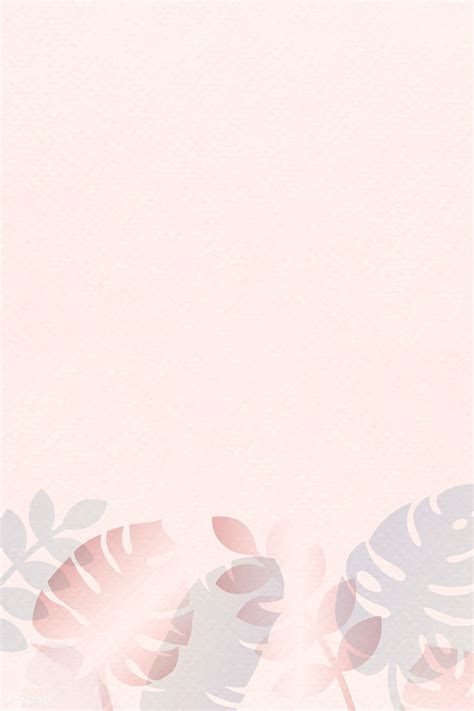 Tropical Leaves Pattern On Pastel Pink Background Vector Premium