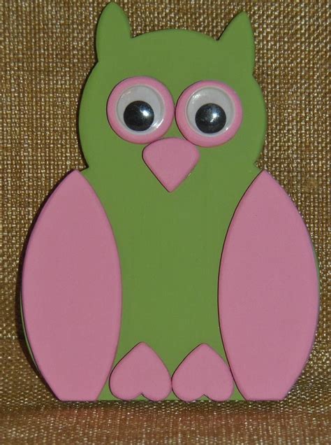 Wooden Owl Appliques Hand Painted Made From Solid Wood Etsy