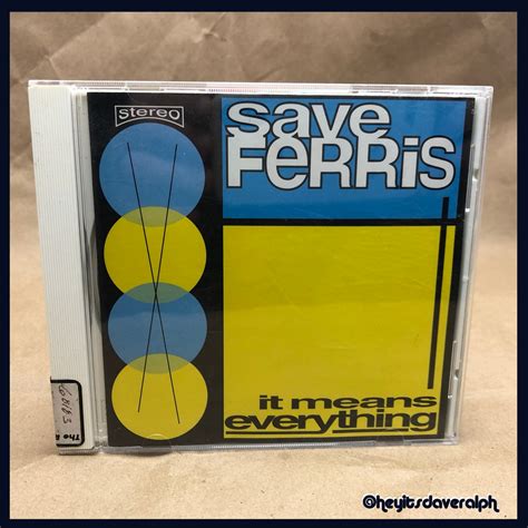 Save Ferris It Means Everything Ska Punk Cd Etsy