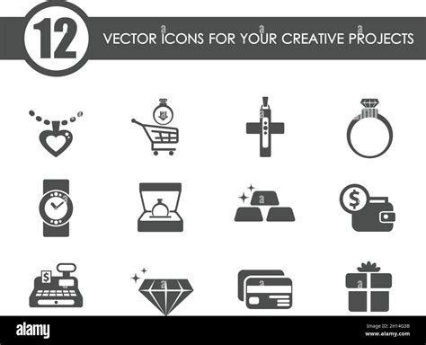 Jewerly Store Vector Icons Stock Vector Image And Art Alamy