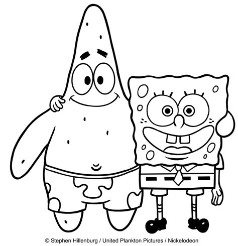 Disegno Di Spongebob E Patrick Da Colorare