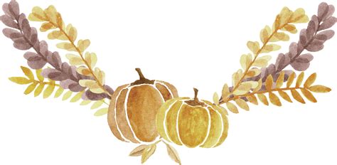 Watercolor Pumpkin Png Free Logo Image