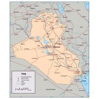 Large Detailed Topographical And Political Map Of Iraq Iraq Asia