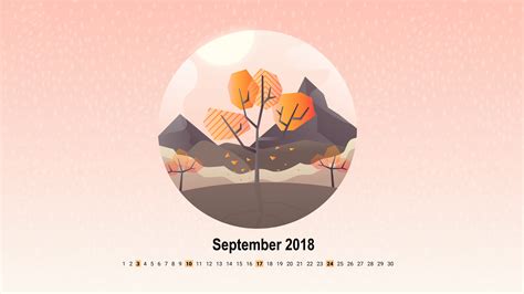 September 2018 Calendar Wallpapers 70 Pictures