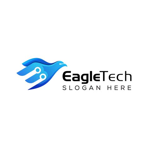 Modern Eagle Tech Flying Logo Technology Eagle Logo Template 7462206