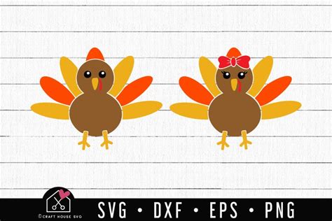 Cute Turkey Svg Thanksgiving Svg Cut Files