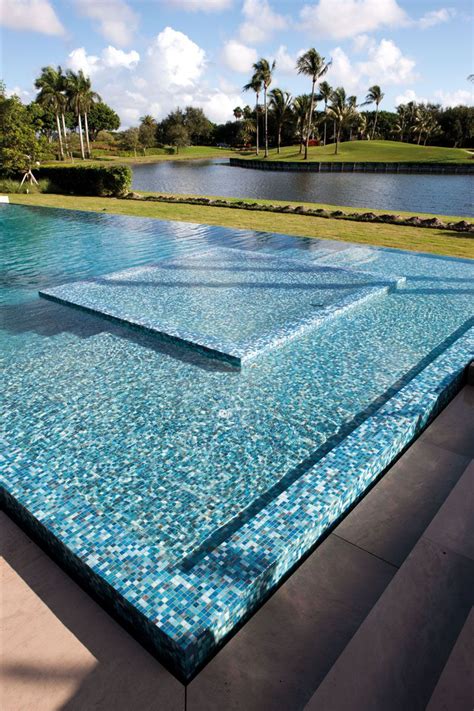 This Pool Has A Custom 34x34 Recycled Glass Mosaic Mixthere Are Many Colors And Mixes Or