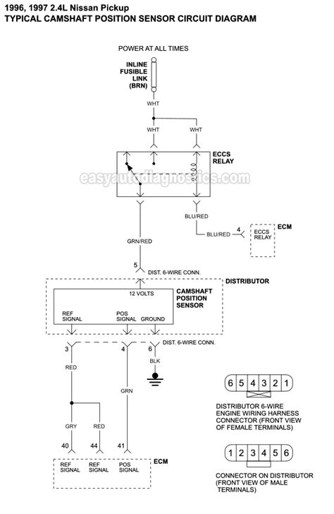 1986 pickup engine controls w. Part 1 -Ignition System Wiring Diagram (1996-1997 2.4L Nissan Pickup)