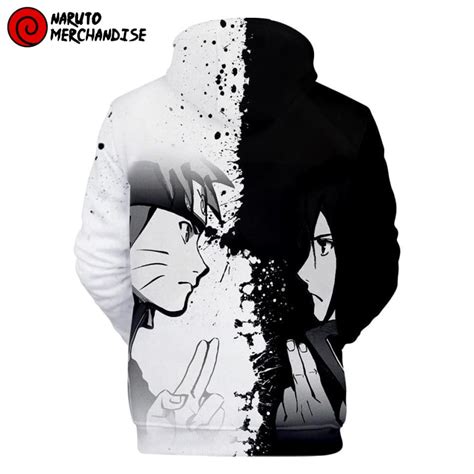 Naruto And Sasuke Yin Yang Hoodie Naruto Merchandise Clothing