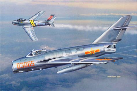Mig 17f Chinese Peoples Liberation Army Air Force Plaaf Vs F 86