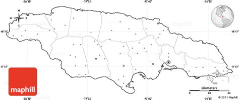 Jamaica Free Map Free Blank Map Free Outline Map Free Base Map Images