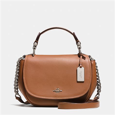 COACH Nomad Top Handle Crossbody In Glovetanned Leather in Brown - Lyst