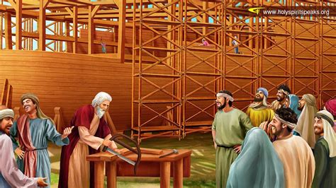 The Bible In Paintings Noah Builds An Ark