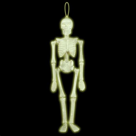 Boneyard Hanging Glow In The Dark Skeletons 39cm Halloween Ebay