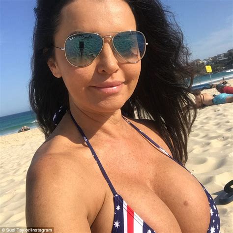 The Blocks Suzi Taylor Flaunts Her Busty Cleavage As She Celebrates Her 46th Birthday Daily