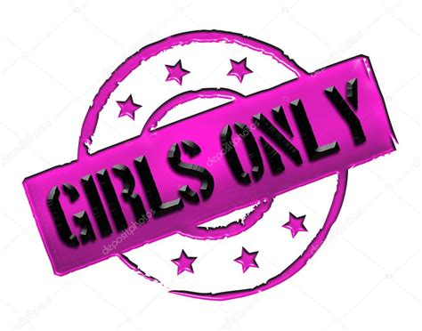Stamp - Girls only — Stock Photo #10848818
