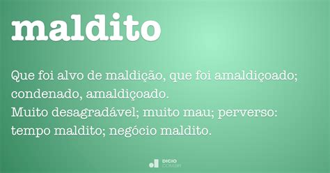 Maldito Dicio Dicionário Online De Português