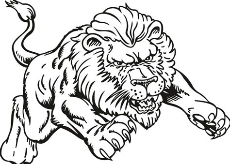 Lion Head Coloring Page At Free Printable Colorings