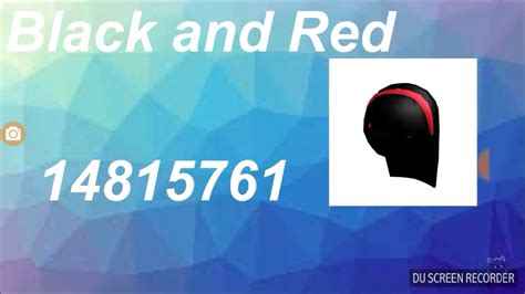 B L A C K A N D R E D C O D E H A I R Zonealarm Results - https web.roblox.com catalog 14815761 black and red
