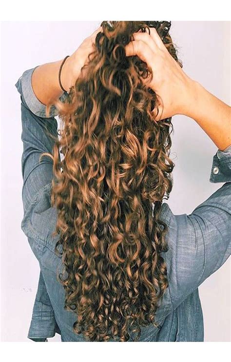 All We Really Want These Curls With Shiny Brunette Highlights