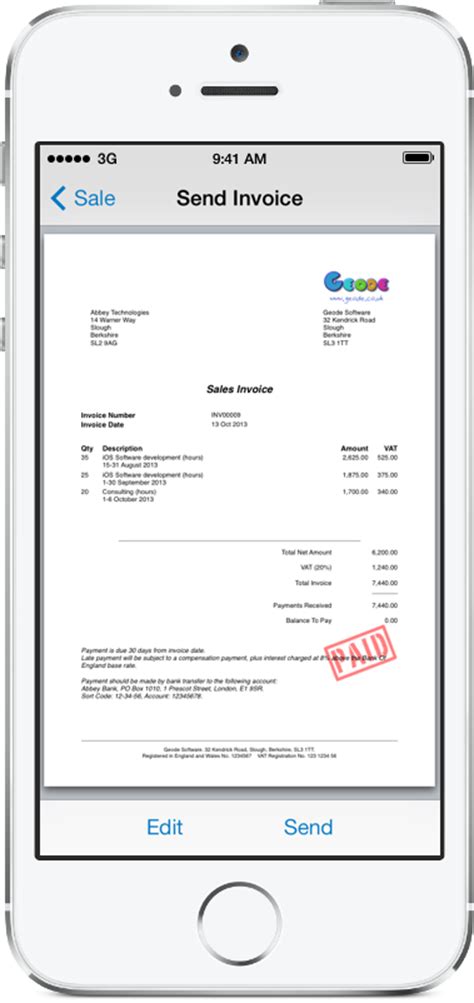 invoicing  ipad iphone  mac easy invoice