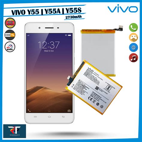 Vivo Y55 Y55a Y55s Battery 1610 100 Original Model B B1 2730mah