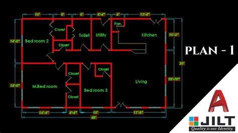 How To Draw House Layout Plan In Autocad