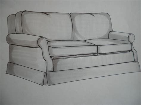 How To Draw A Sofa In Two Point Perspective Baci Living Room