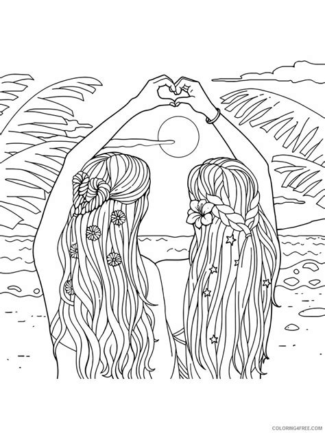 Best Friend Printable Coloring Pages
