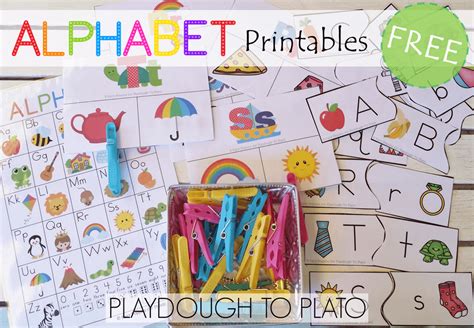 Free Alphabet Activity Pack Playdough To Plato Abc Ga